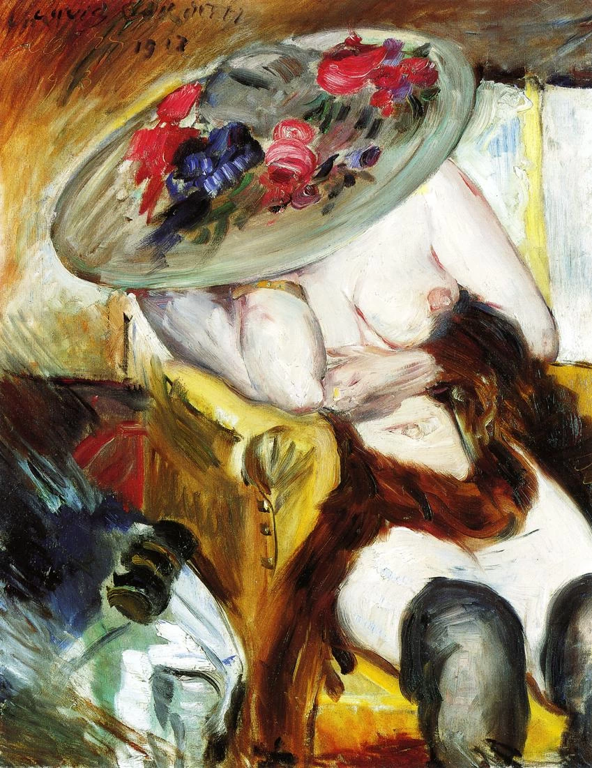 Donna italiana su un poltrona gialla - Niedersächsisches Landesmuseum Hannover
